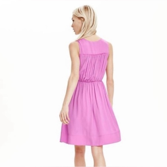Banana Republic Sleeveless Goddess Dress in violet, size L12 - Picture 2 of 12